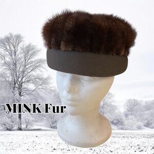 Mink Pillbox Hat